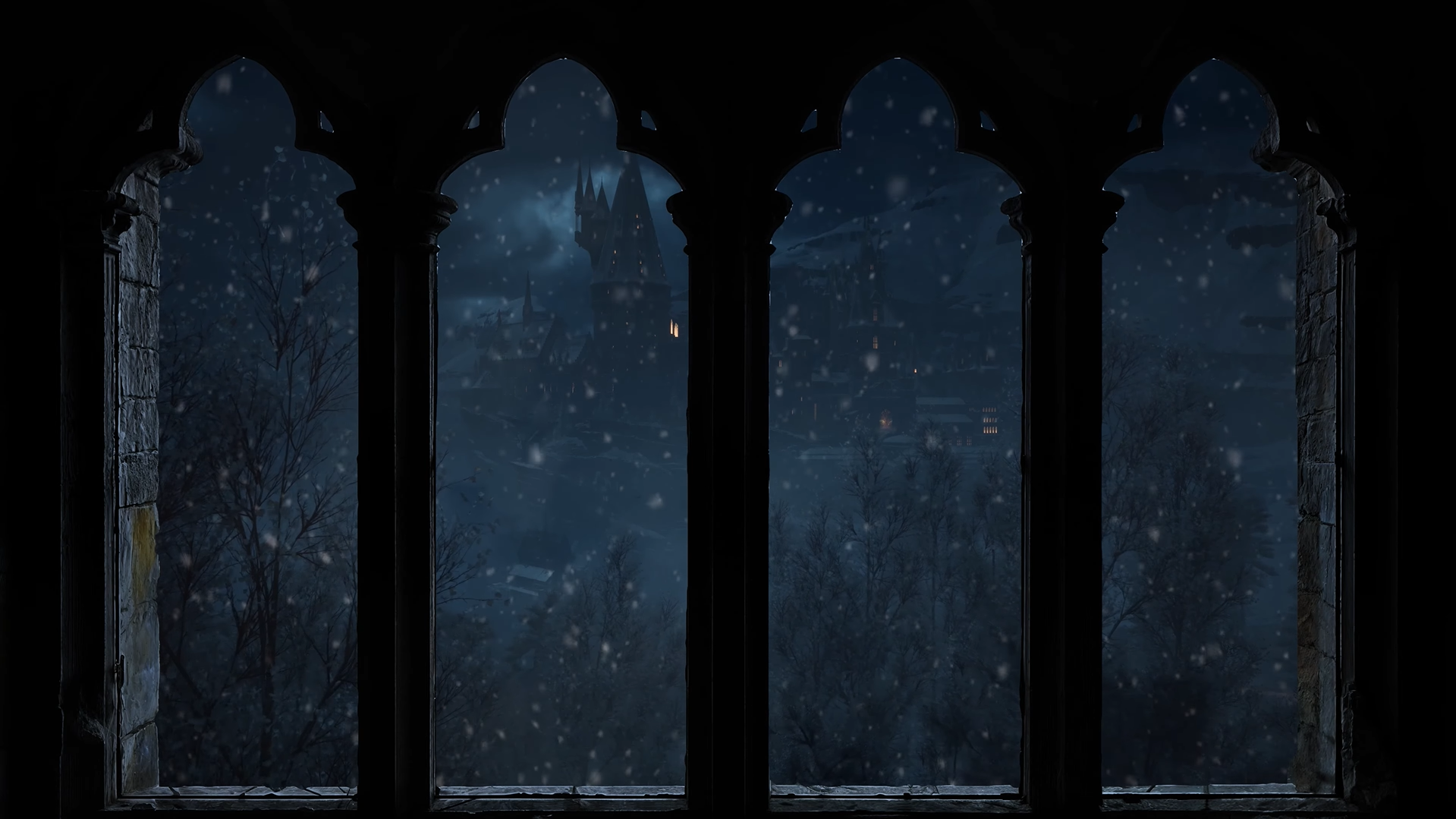 4K Harry Potter Kış Penceresi